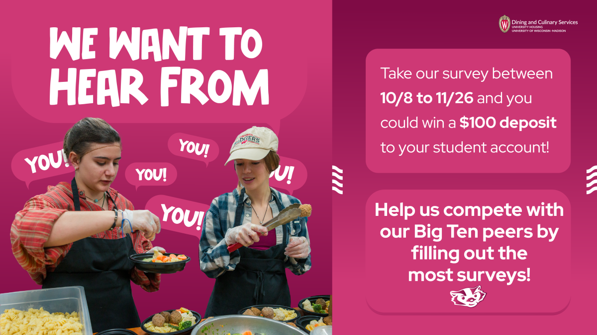 Help us complete more surveys than our Big Ten peers!