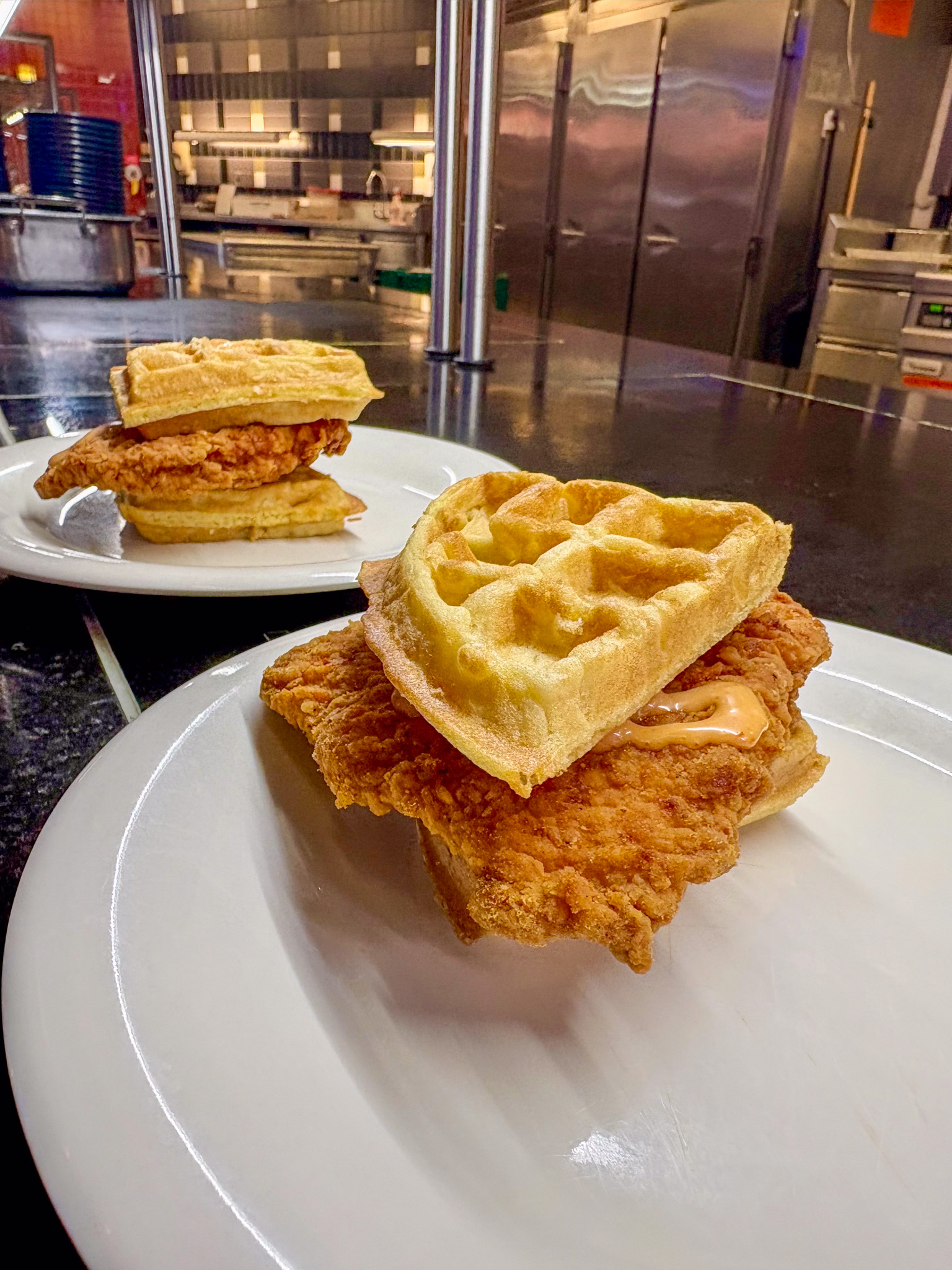 Chicken and waffles at Late Night Breakfast