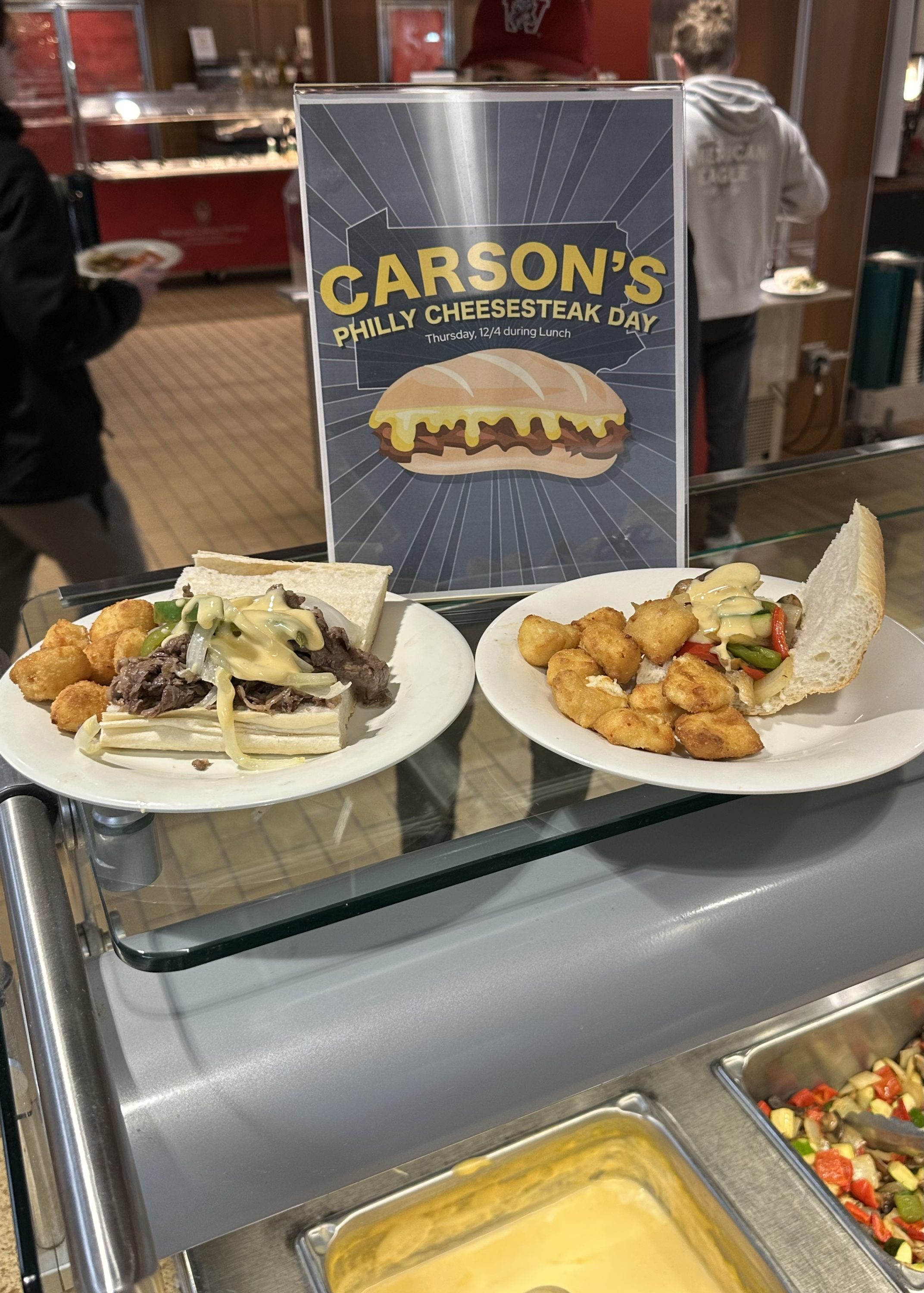 Carson's Philly Cheesesteak plates
