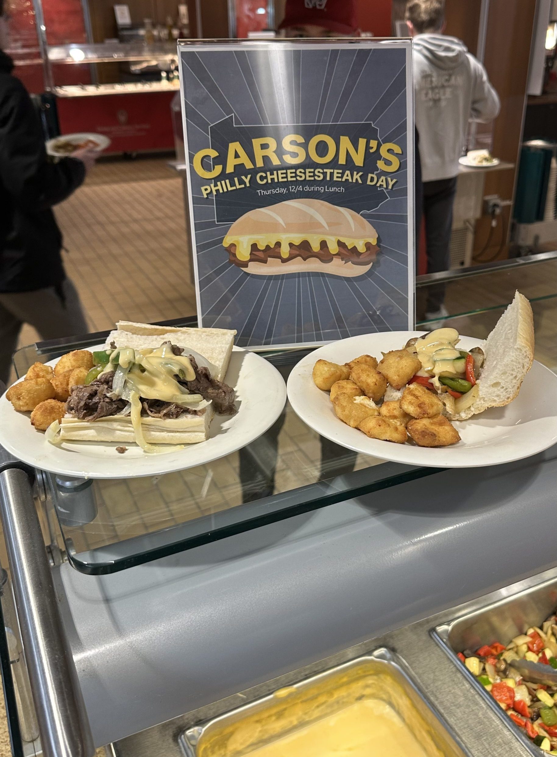 Carson's Philly Cheesesteak plates