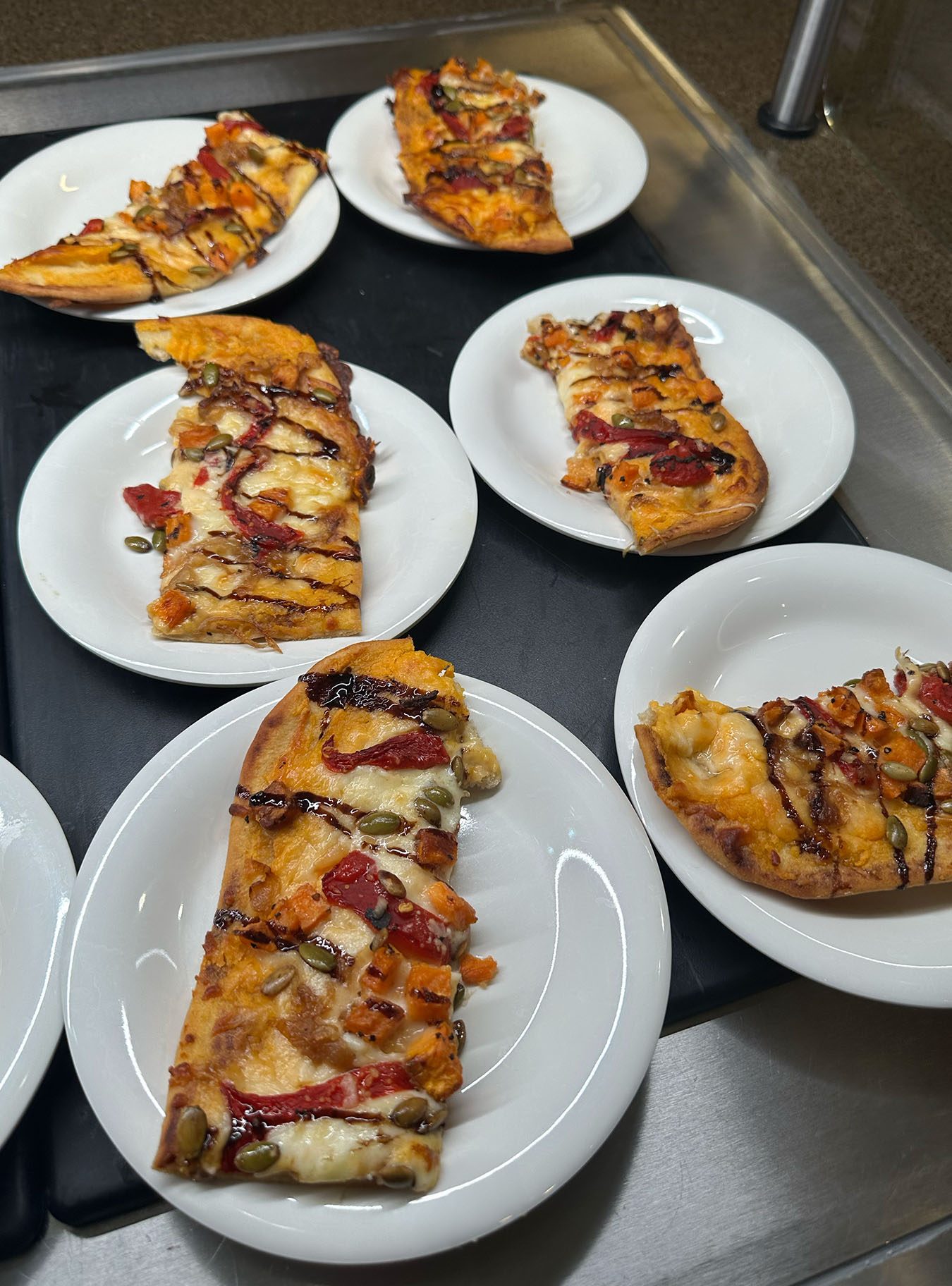 Flatbread pizza for Winterfest at Four Lakes
