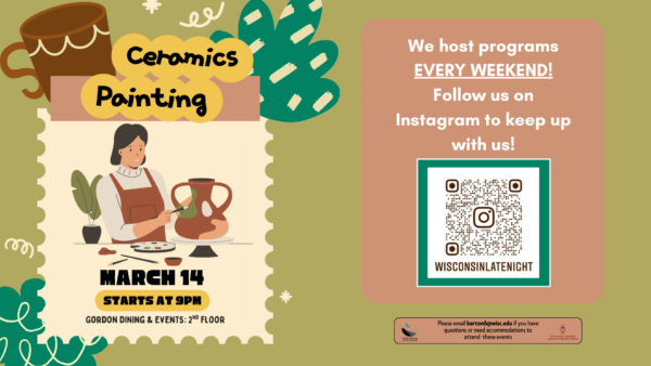 WLN Ceramic Painting digital event flyer with event details and other related graphics