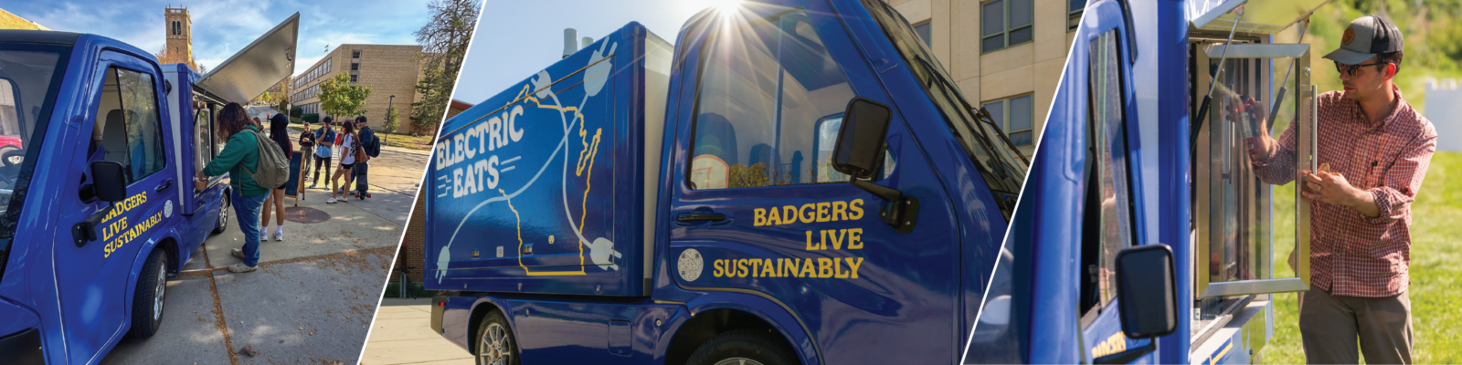 Electric Eats food truck on display