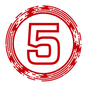 Number five icon
