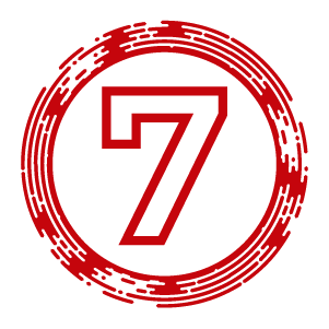 Number seven icon