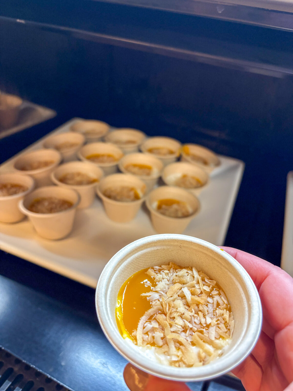 Dessert cups at Lowell Market