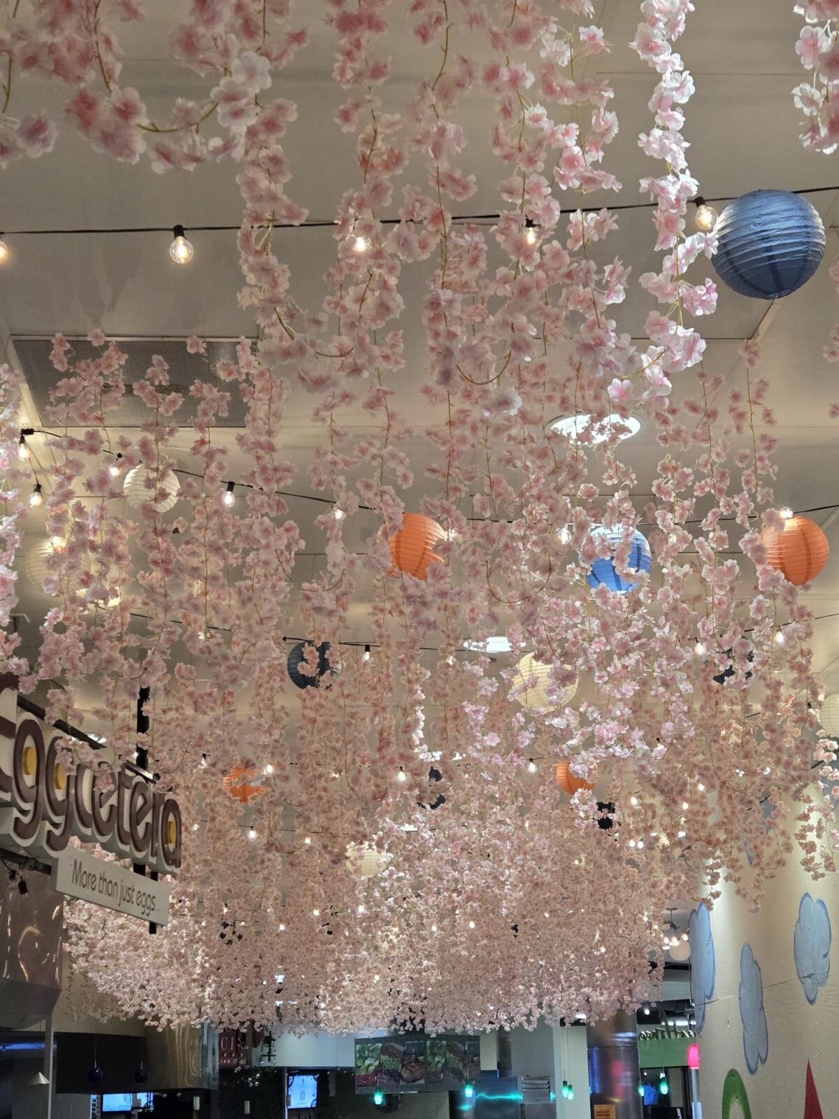 Anime Day decorations at Gordon Avenue Market