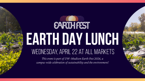 Earth Day Lunch special event design with event details