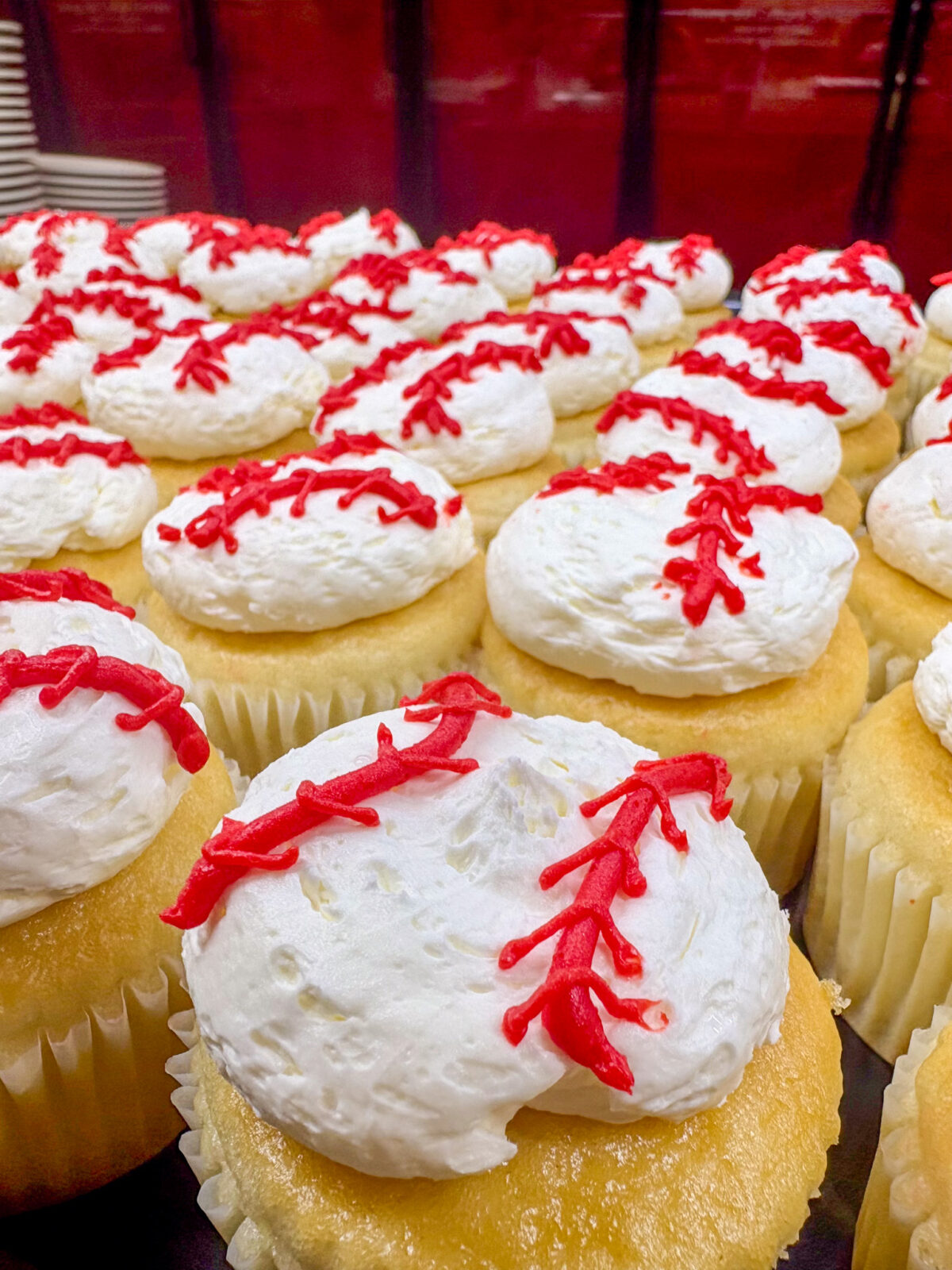 Opening Day baseball cupcakes