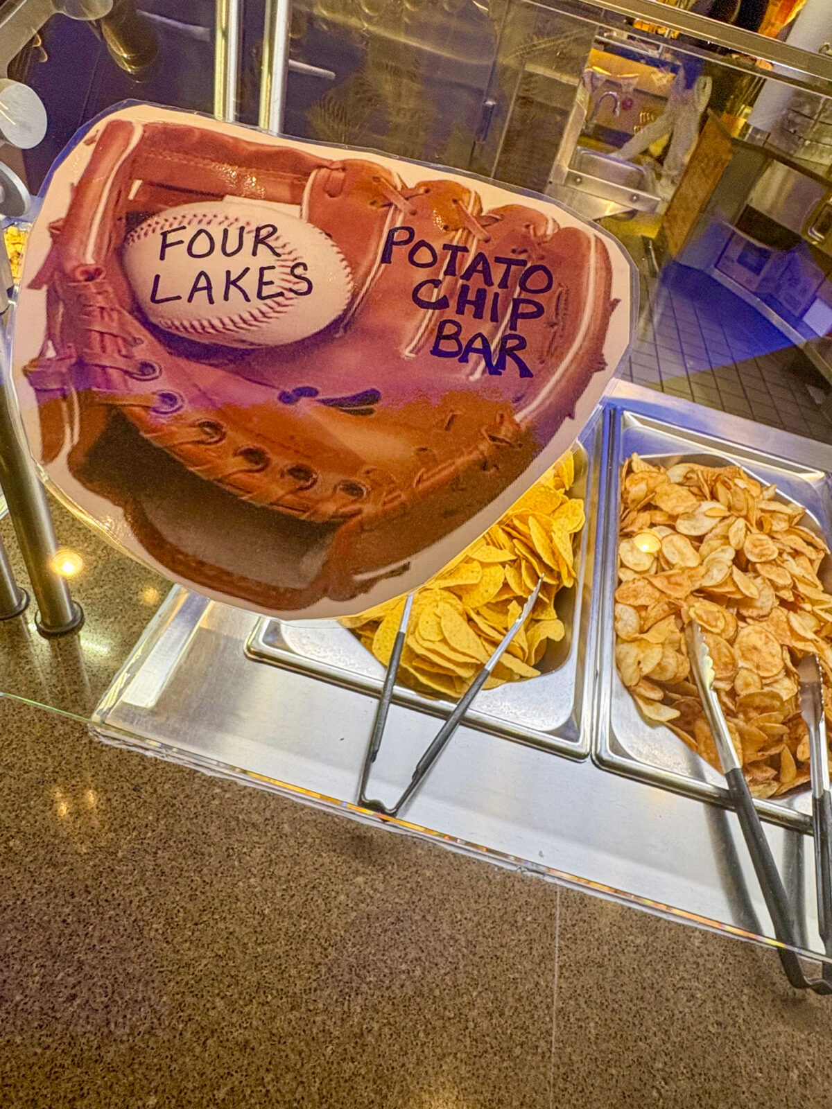 Opening Day potato chip bar