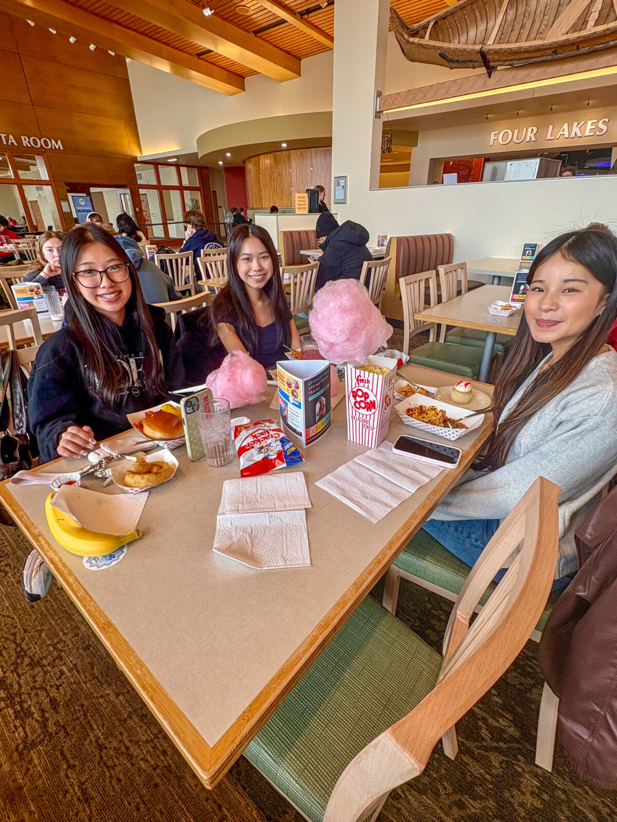 Students pose for photo at Opening Day event