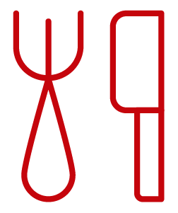 Fork and knife icon