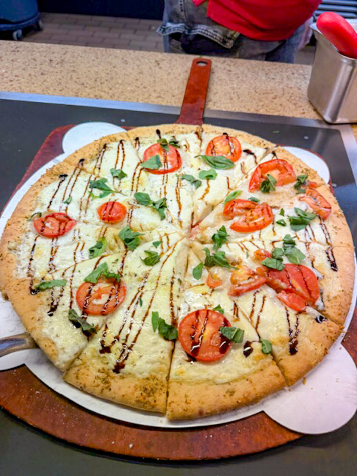 Earth Day lunch special pizza