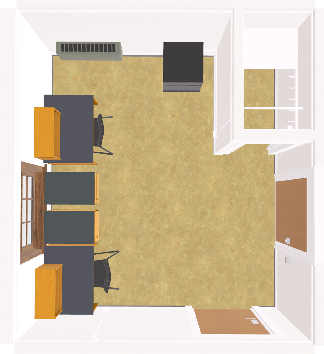 Barnard Connected Type B Double 3D model top view