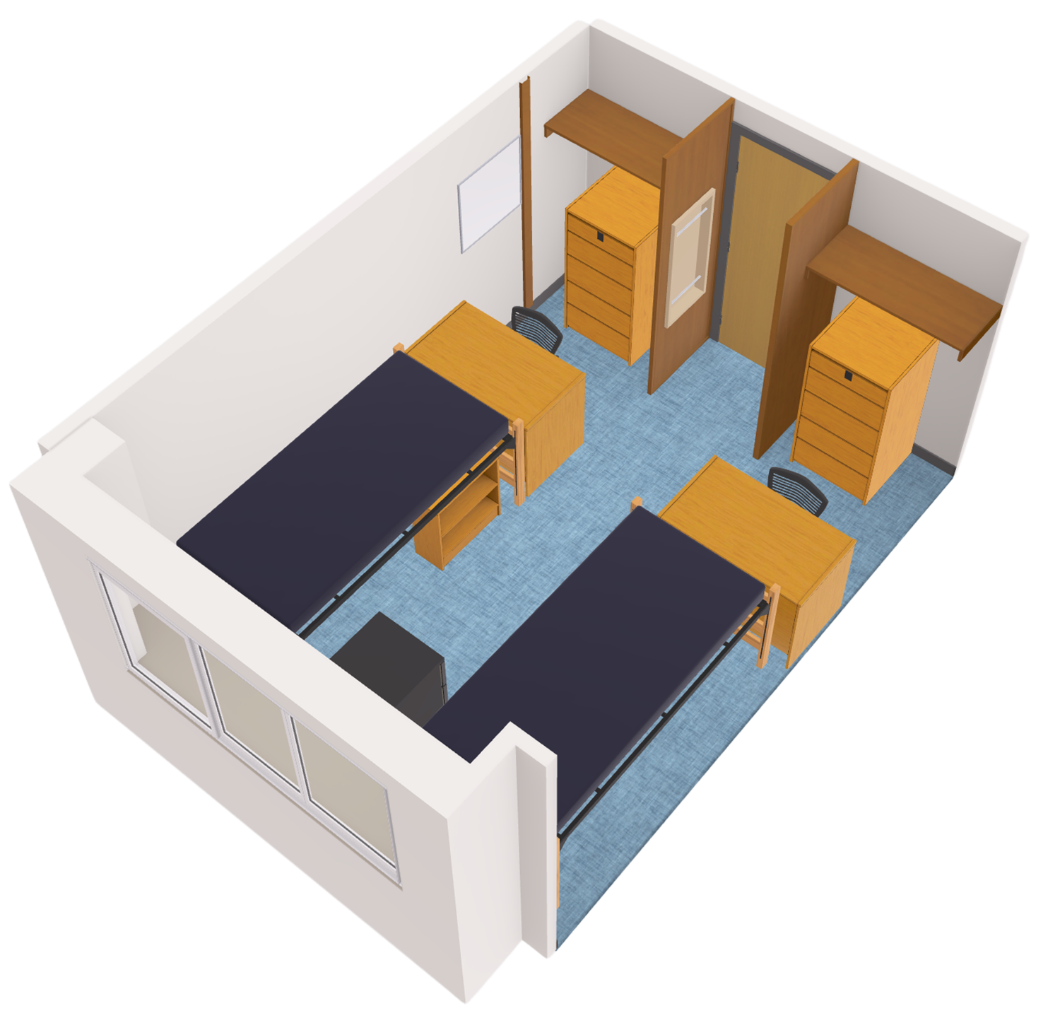 Chadbourne Double 3D model side view