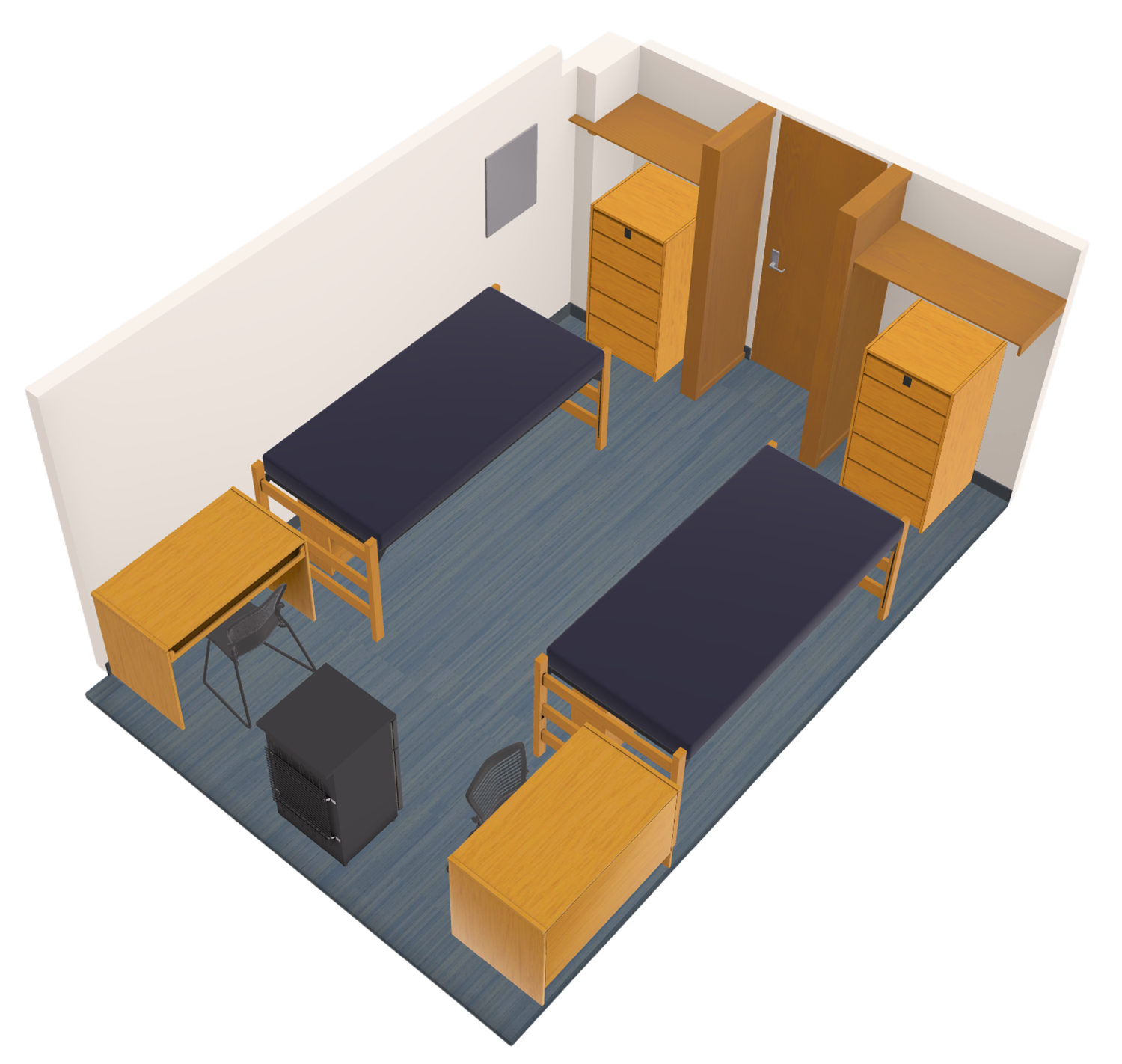 Cole Double 3D model side view