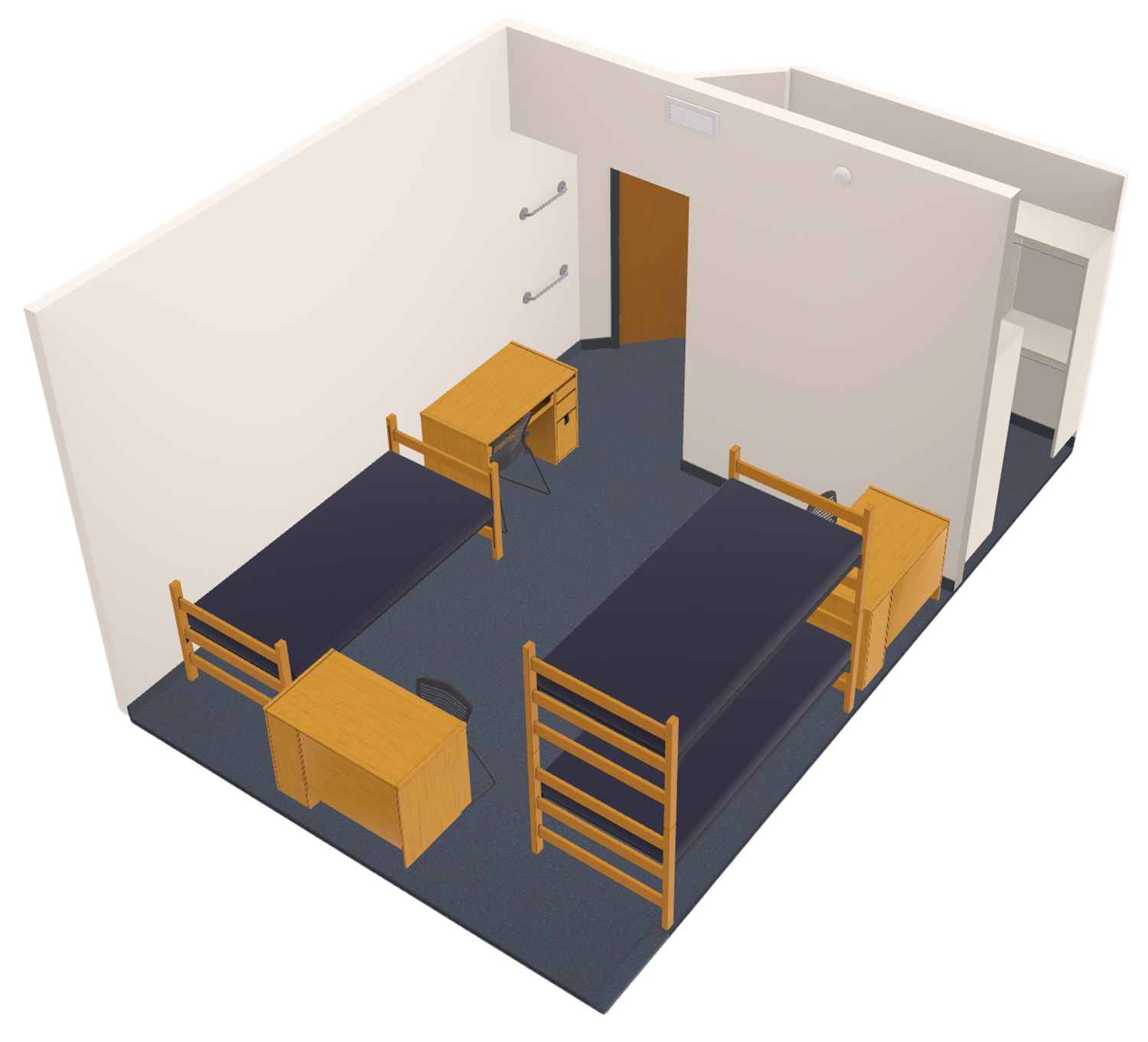 Dejope Triple 3D model side view