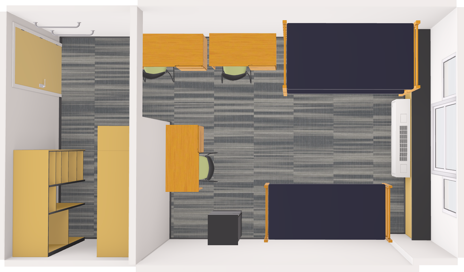 Ogg Triple 3D model top view