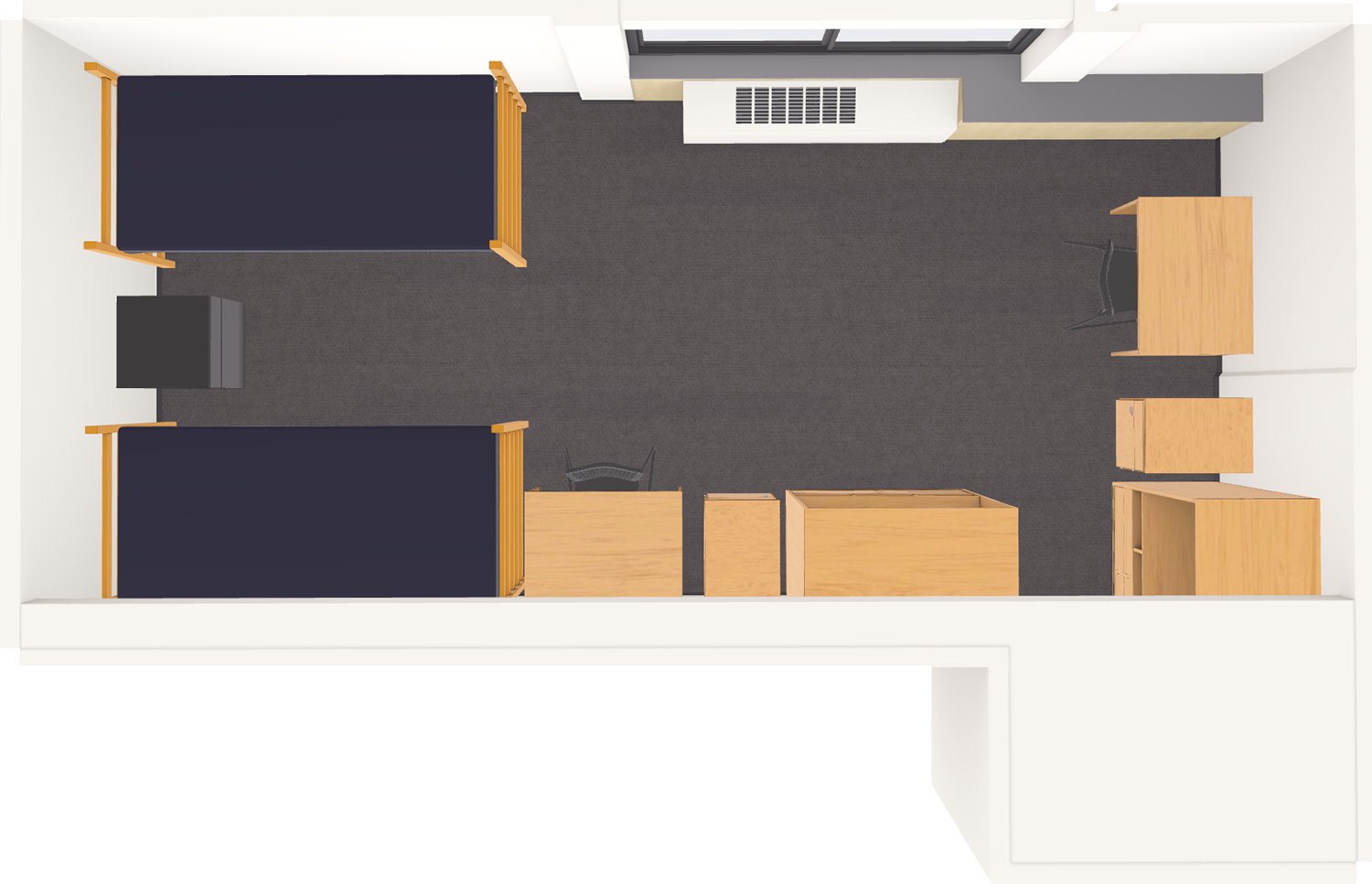 Sellery Double 3D Model top view