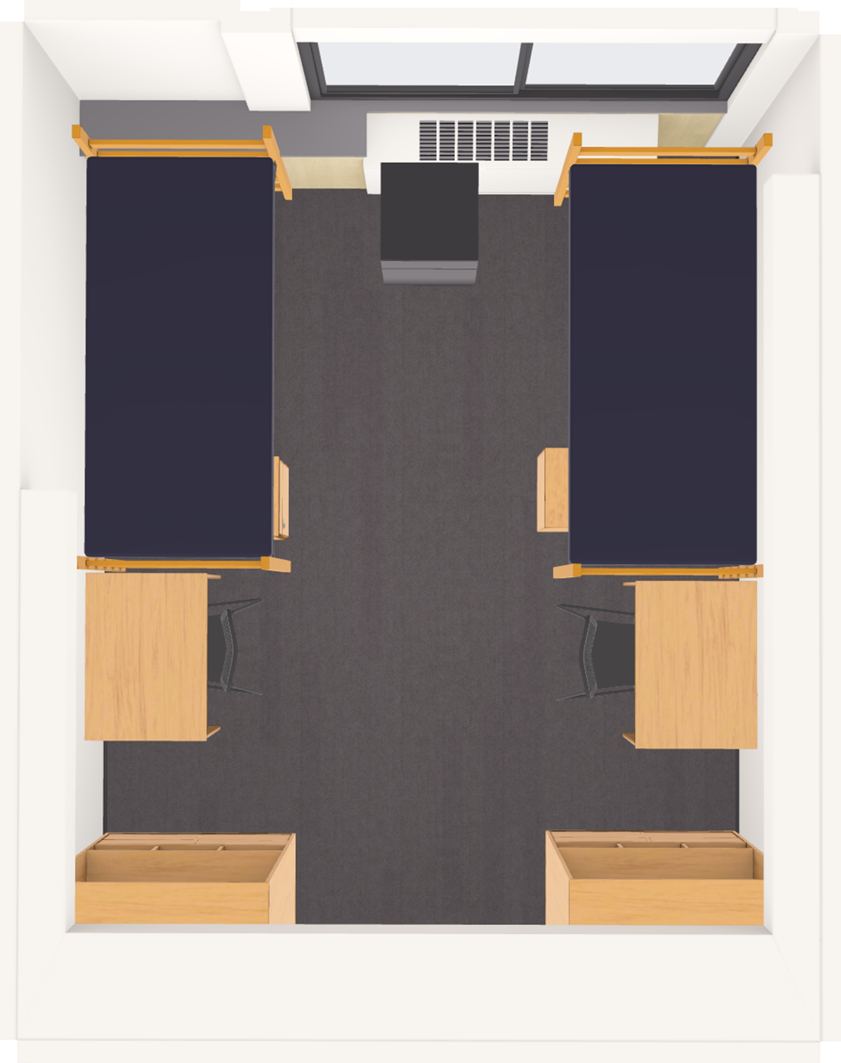 Sellery Double 3D Model top view