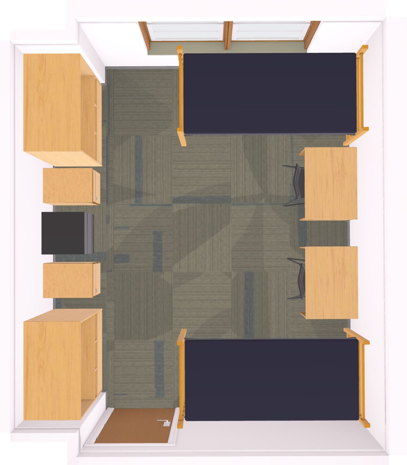 Slichter Double 3D Model top view