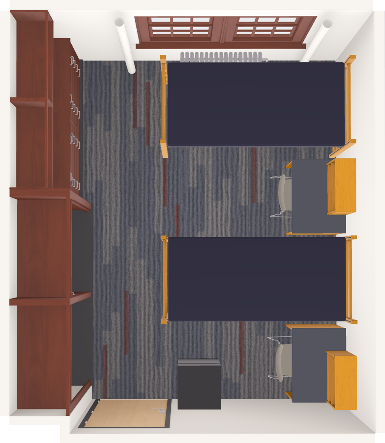 Kronshage Double 3D model top view