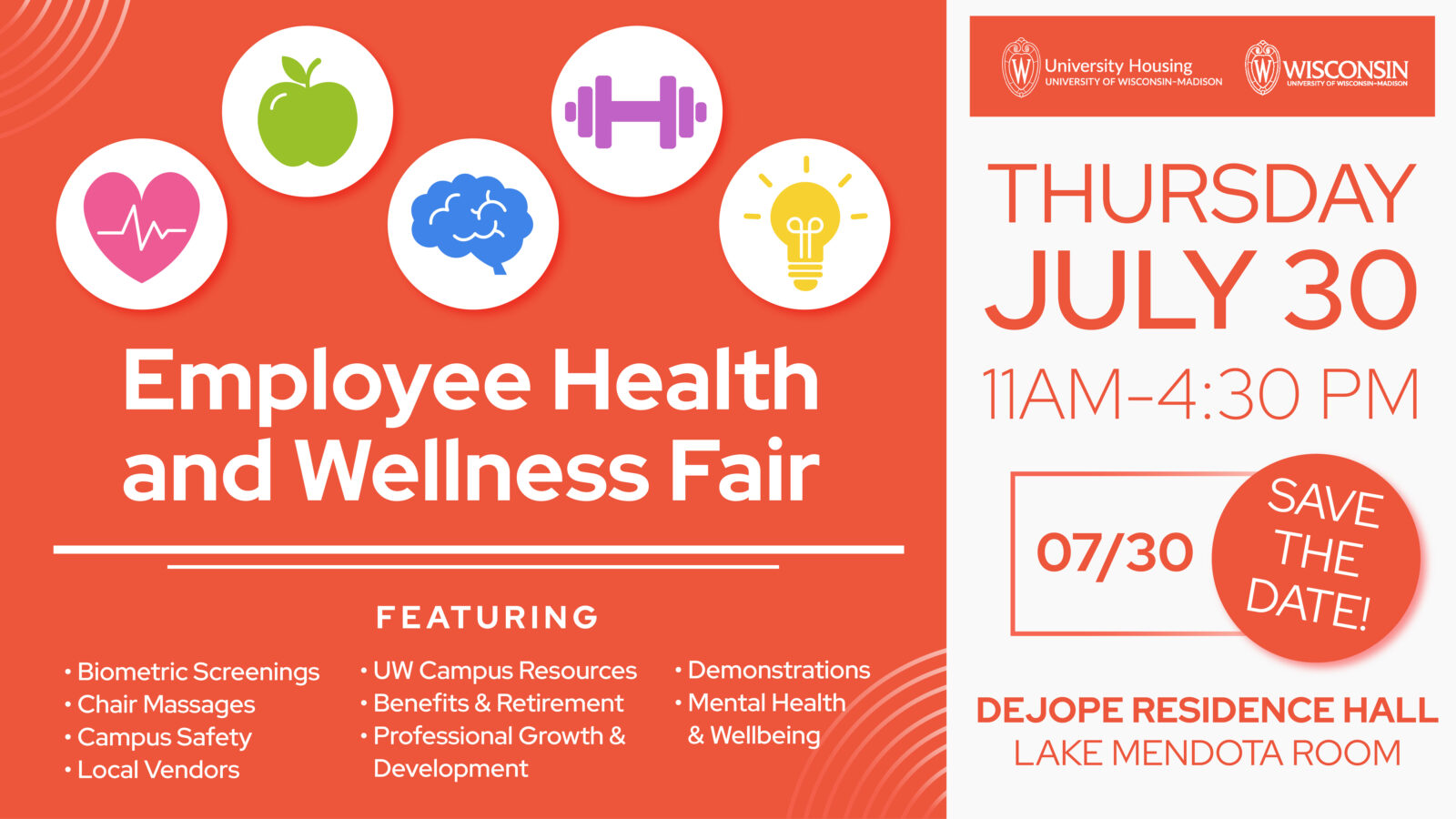 Employee Health and Wellness Fair infographic