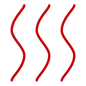 Red rising air icon