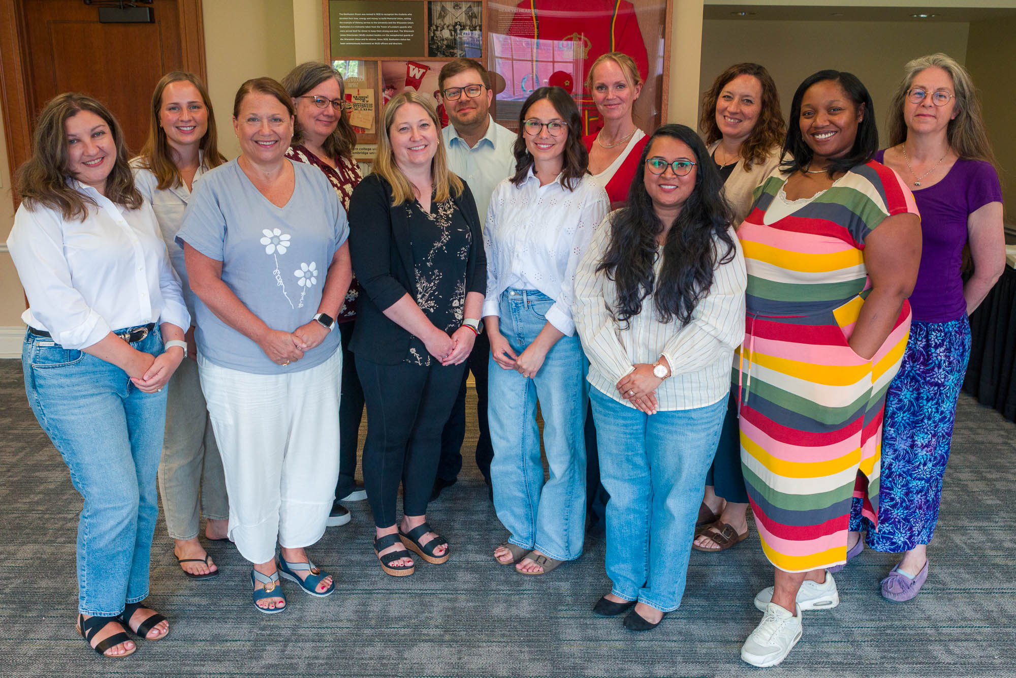 Human Resources staff pose for a group photo