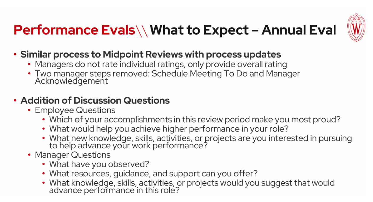 Performance Evaluation Expectations text