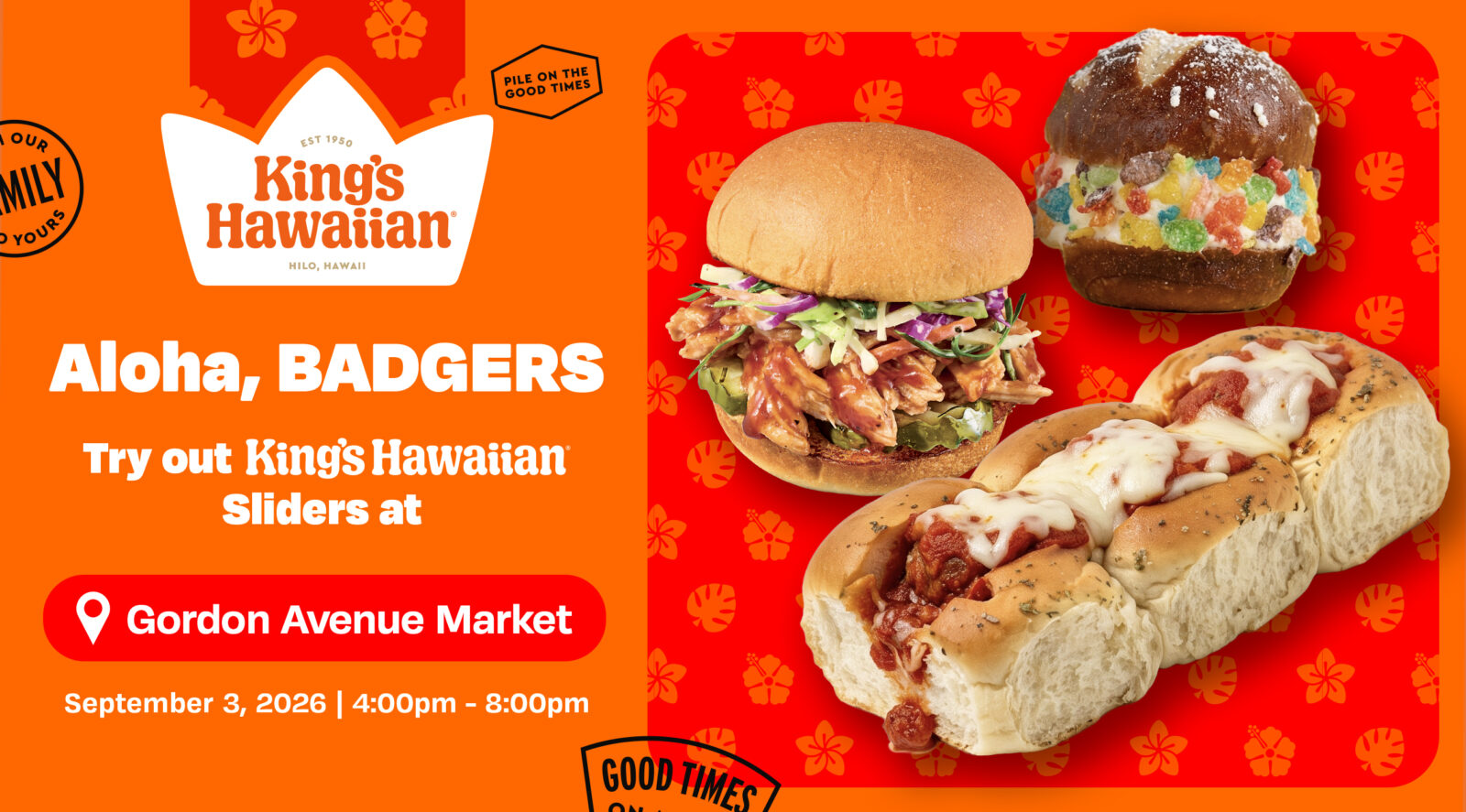 King's Hawaiian Grill Grand Opening Graphic