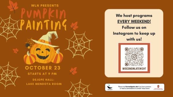 wisconsin late night pumpkin painting digital event flyer