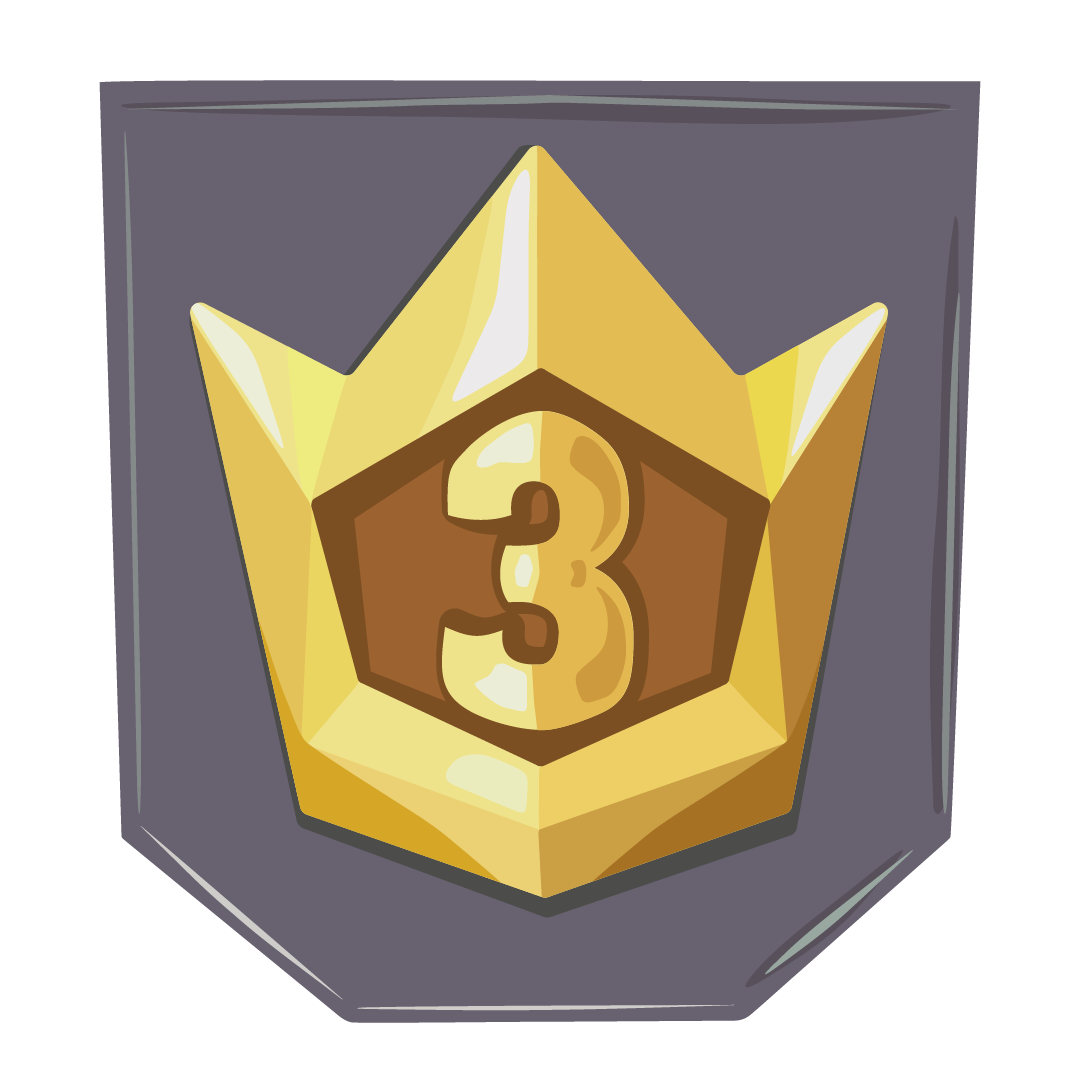 Number three flag icon