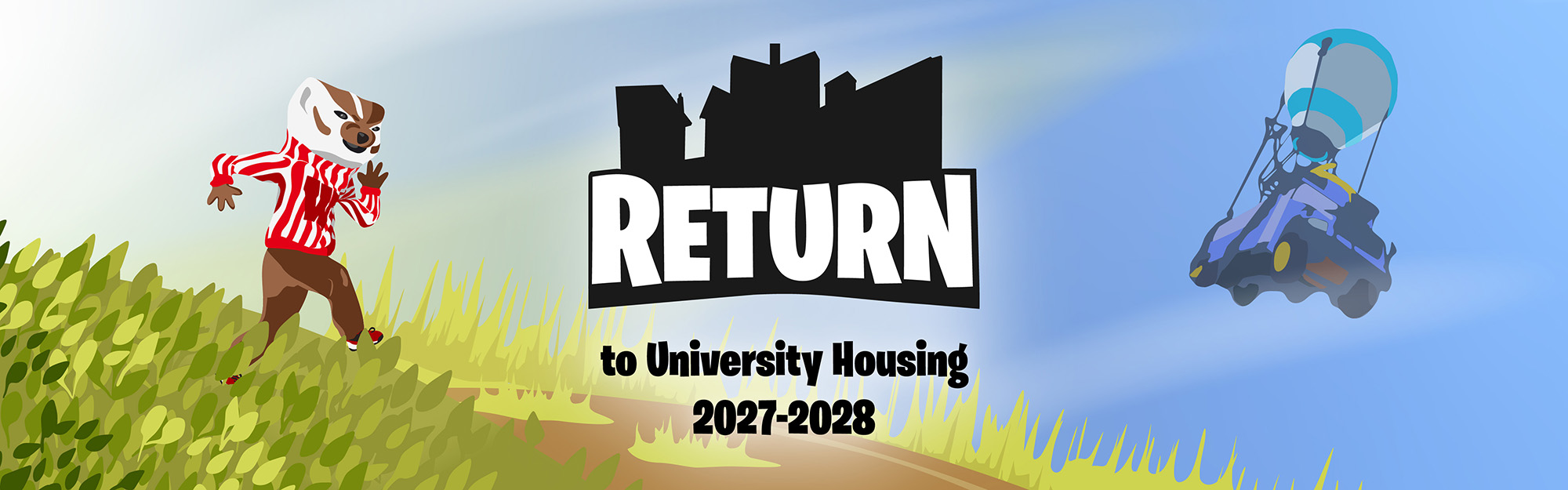 Return to University Housing 2027-2028 Promotional Header