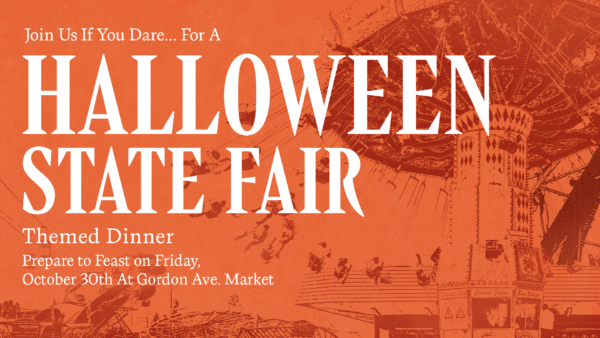 Halloween State Fair special event at Gordon graphic design